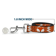 Dog Leash - Fox Face/Tail Orange/Natural