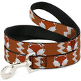 Load image into Gallery viewer, Dog Leash - Fox Face/Tail Orange/Natural
