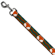 Dog Leash - Fox Face/Stripes Black/Multi Color