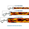 Load image into Gallery viewer, Dog Leash - Flames Vivid Black/Orange

