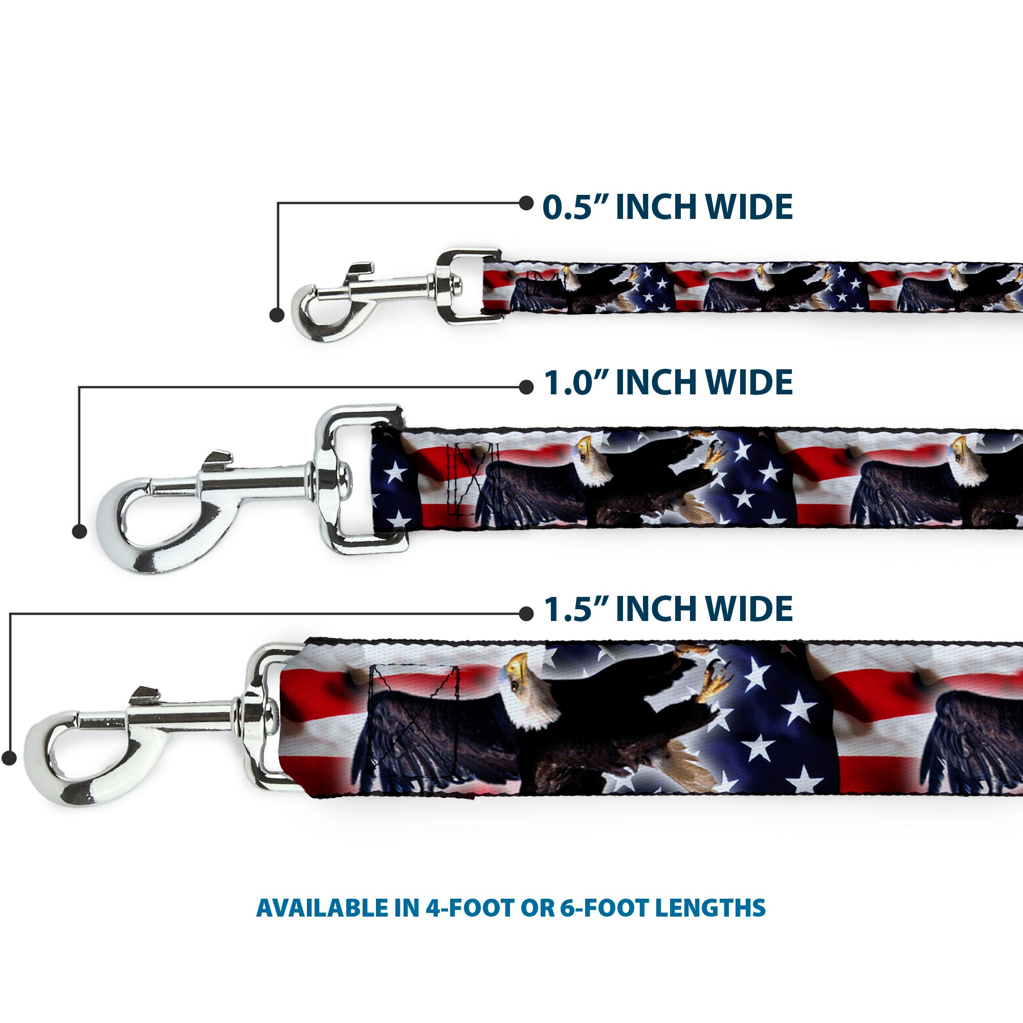 Dog Leash - Flying Eagle/American Flag
