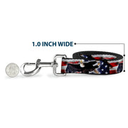 Dog Leash - Flying Eagle/American Flag