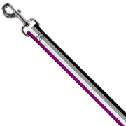 Dog Leash - Flag Asexual Black/Gray/White/Purple