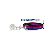 Dog Leash - Flag Bisexual Pink/Purple/Blue