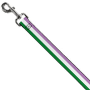 Dog Leash - Flag Genderqueer Lavender/White/Green