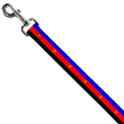 Dog Leash - Flag Polyamorous Pi Symbol Blue/Red/Black/Yellow