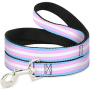 Dog Leash - Flag Transgender Baby Blue/Baby Pink/White