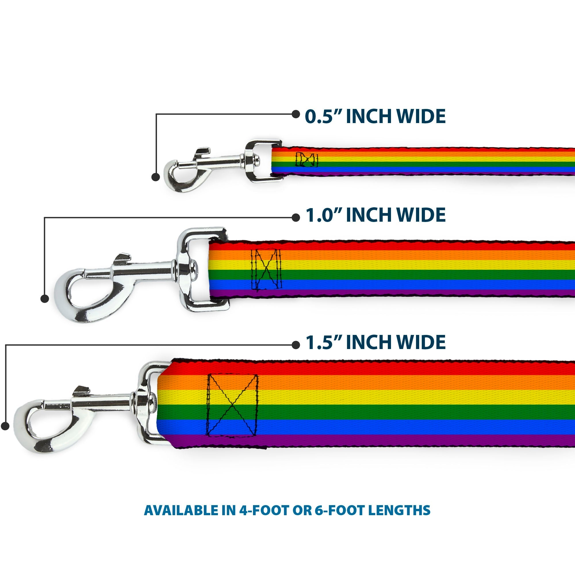 Dog Leash - Flag Pride Rainbow