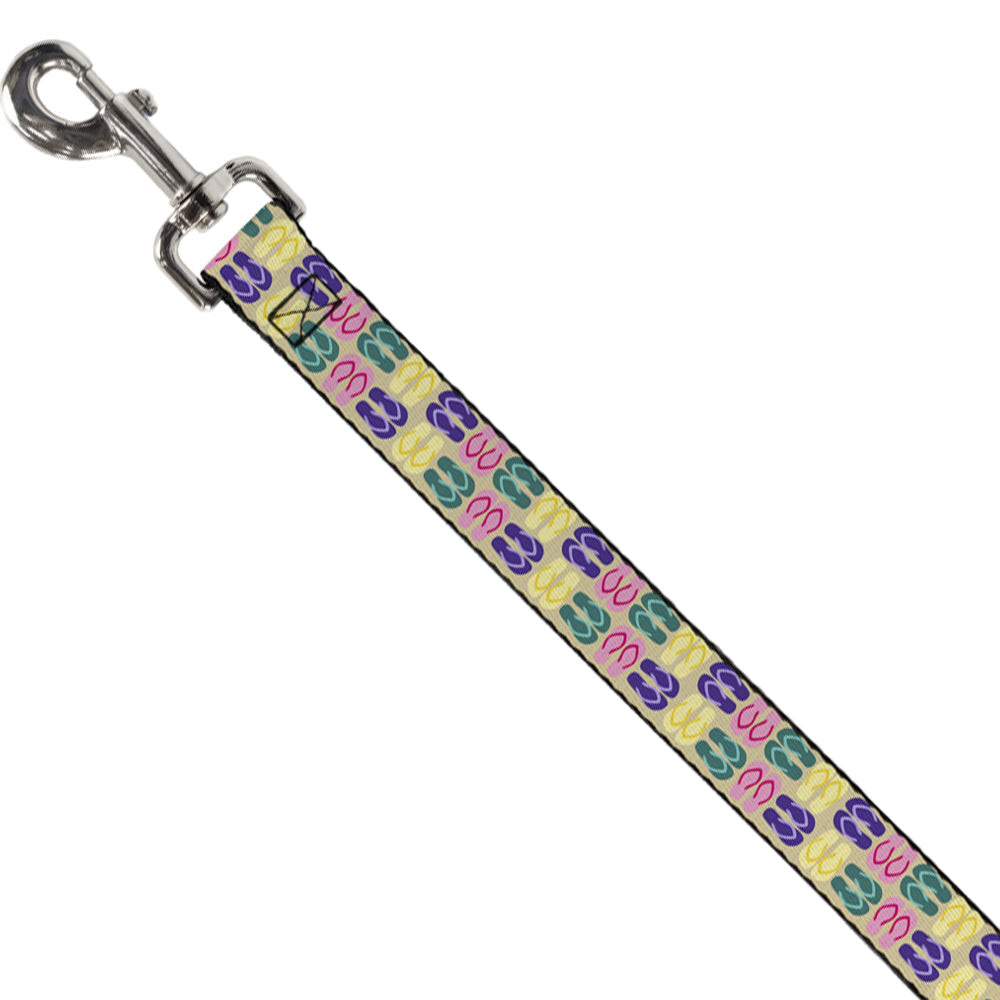 Dog Leash - Flip Flops4 Sand/Multi Color