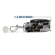 Dog Leash - Grunge Bricks Black/White