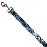 Dog Leash - Grunge Chaos Blue