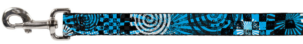 Dog Leash - Grunge Chaos Blue