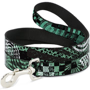 Dog Leash - Grunge Chaos Green