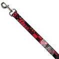 Load image into Gallery viewer, Dog Leash - Grunge Chaos Red
