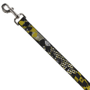 Dog Leash - Grunge Checker Flag Green