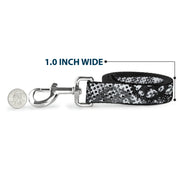 Dog Leash - Grunge Gears Black/White