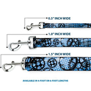 Dog Leash - Grunge Gears Blue