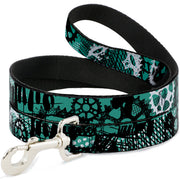 Dog Leash - Grunge Gears Green
