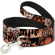 Dog Leash - Grunge Gears Orange