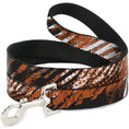 Load image into Gallery viewer, Dog Leash - Grunge Tread Orange
