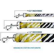 Dog Leash - Grunge Tread Yellow