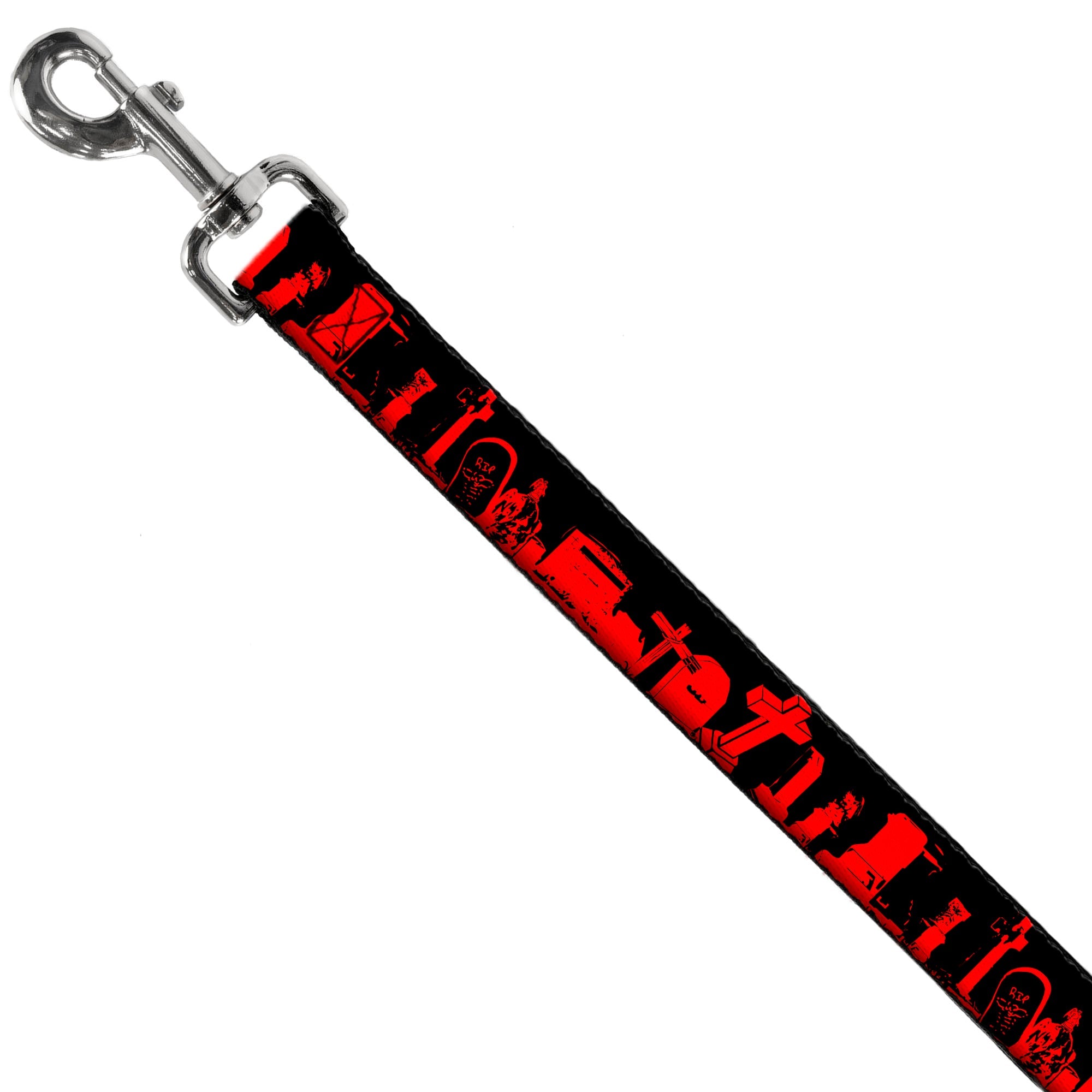 Dog Leash - Graveyard Black/Red