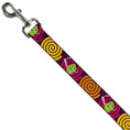 Load image into Gallery viewer, Dog Leash - Green Dragons Smoking Purple
