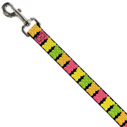 Dog Leash - Gummy Bears Cartoon Black/Red/Yellow/Green
