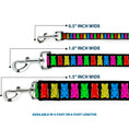 Load image into Gallery viewer, Dog Leash - Gummy Bears Black/Multi Color
