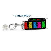 Dog Leash - Gummy Bears Black/Multi Color