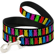 Dog Leash - Gummy Bears Black/Multi Color