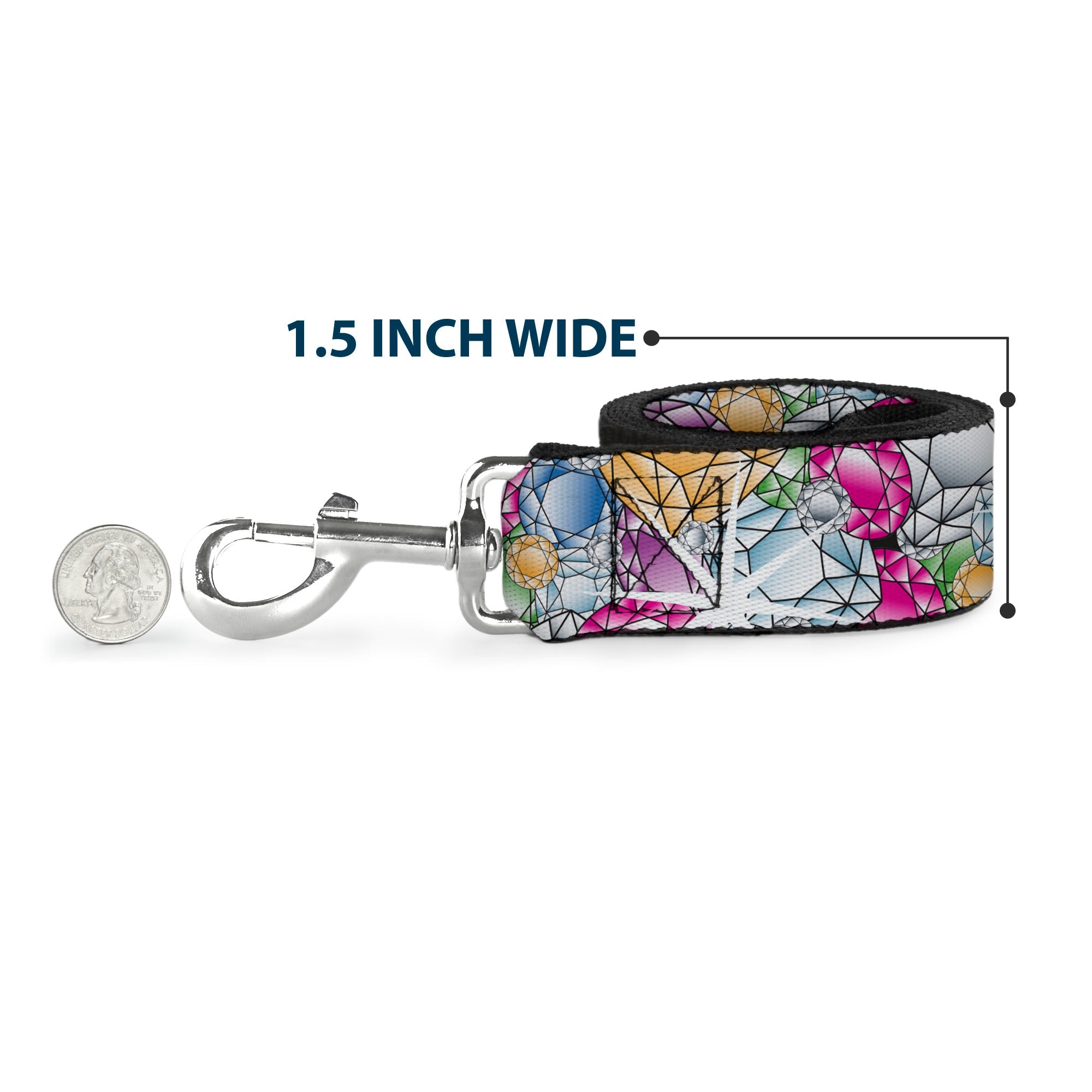 Dog Leash - Gems Stacked Multi Color