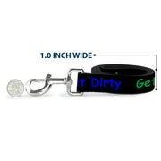 Dog Leash - GET DIRTY Black/White/Blue/Green/Red