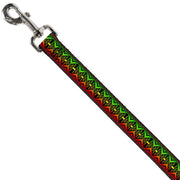 Dog Leash - Geomteric2 Black/Red/Yellow/Green