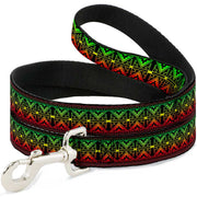 Dog Leash - Geomteric2 Black/Red/Yellow/Green