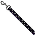 Load image into Gallery viewer, Dog Leash - Glowing Stars in Space Black/Purple/White

