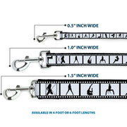 Dog Leash - Girls Posing Film Strip White/Black