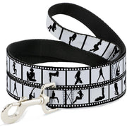 Dog Leash - Girls Posing Film Strip White/Black