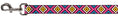 Load image into Gallery viewer, Dog Leash - Geometric1 Burgundy/Pink/Tan/Yellow/Baby Blue
