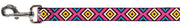 Dog Leash - Geometric1 Burgundy/Pink/Tan/Yellow/Baby Blue