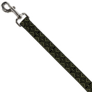 Dog Leash - Geometric7 Black/Olive