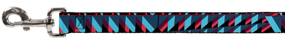 Dog Leash - Geometric Peaks Blues/Purple/Red
