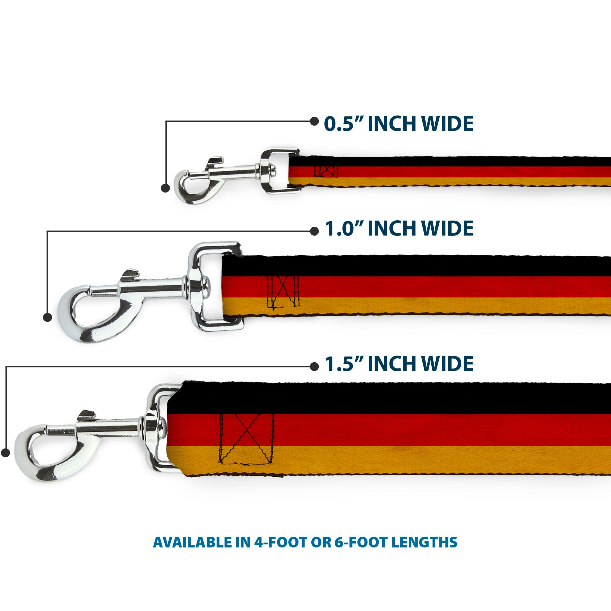 Dog Leash - Germany Flag Weathered