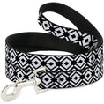 Load image into Gallery viewer, Dog Leash - Geometric Diamond2 Black/White/Black
