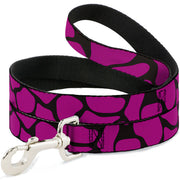 Dog Leash - Giraffe Spots Black/Fuchsia
