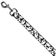 Dog Leash - Ghosts Scattered Black/White