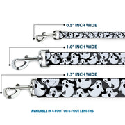 Dog Leash - Ghosts Scattered Black/White