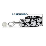 Dog Leash - Ghosts Scattered Black/White