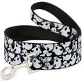 Load image into Gallery viewer, Dog Leash - Ghosts Scattered Black/White
