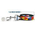 Load image into Gallery viewer, Dog Leash - Geometric Triangle Blocks Multi Color

